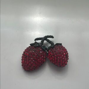 Red Crystal Strawberry Decor